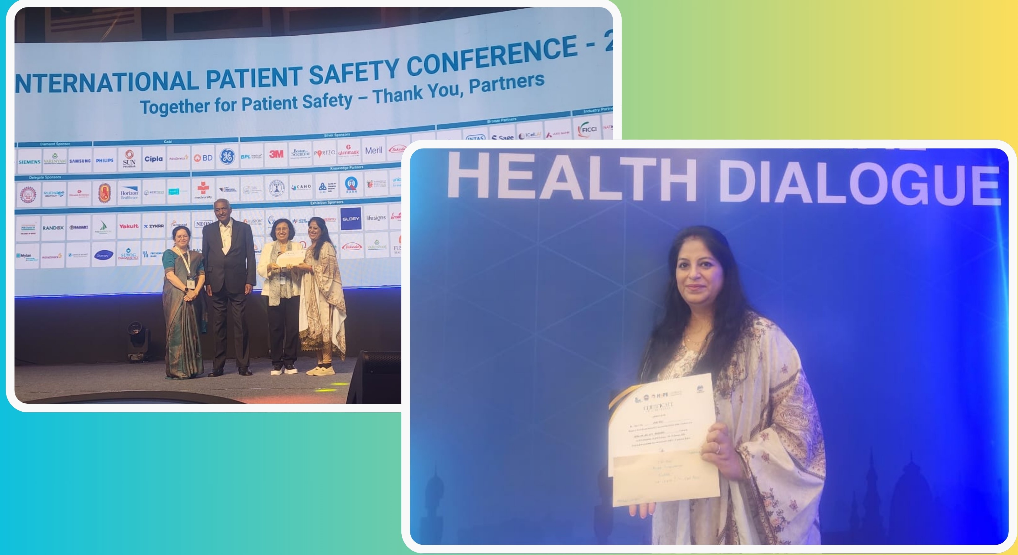 Dr Usha Rani Won the First Prize under Scientific Poster Presentation at the International Patient Safety Conference: January 30-31, 2026 