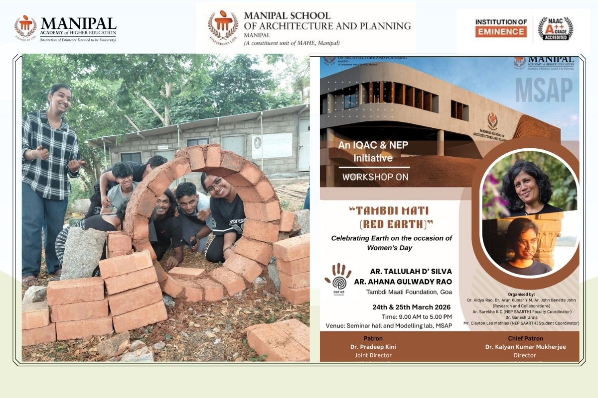 B. Arch Students at Tambadi Matti Workshop