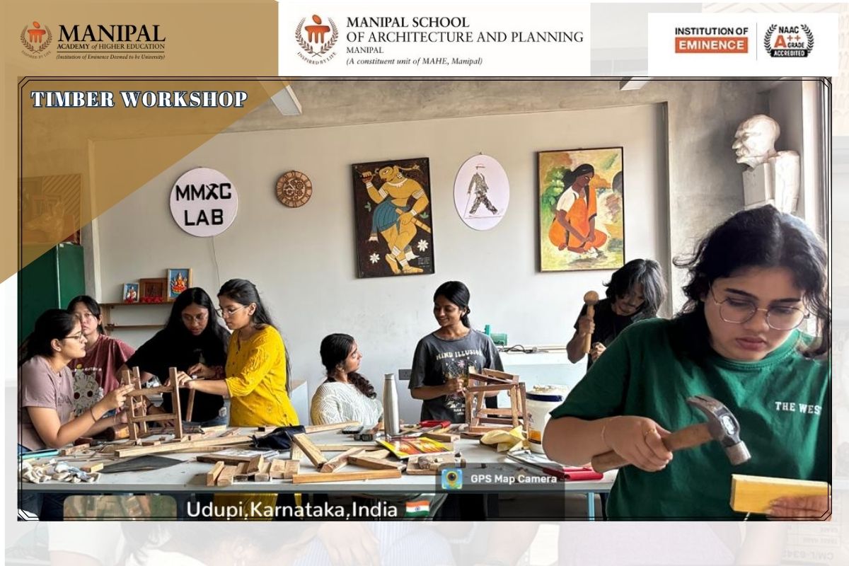 B. Arch 1st Year at Timber Workshop