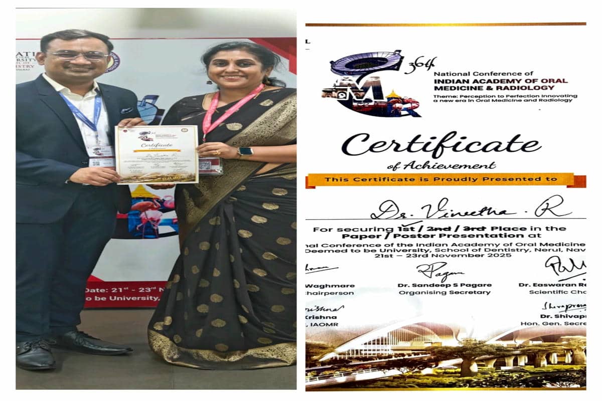 First Place in  scientific paper presentation