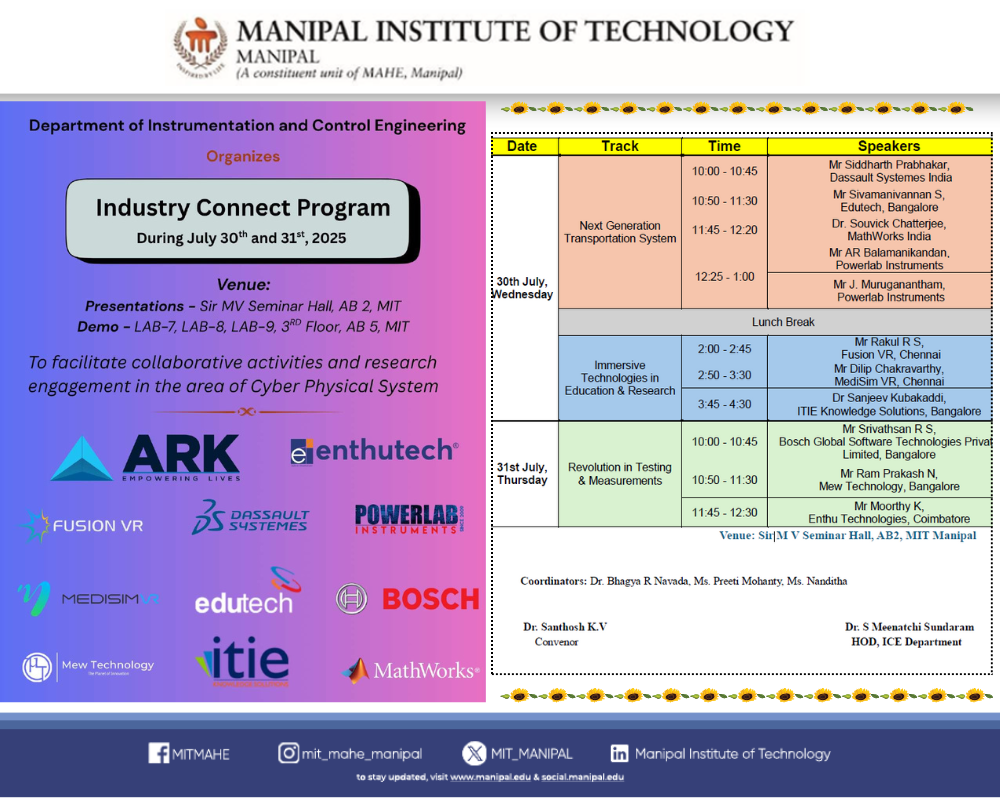 MIT’s ICE Department to Host Industry Connect Program